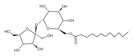 ((2R,3S,4S,5R,6R)-6-(((2S,3S,4S,5R)-3,4-Dihydroxy-2,5-bis(hydroxymethyl)tetrahydrofuran-2-yl)oxy)-3,4,5-trihydroxytetrahydro-2H-pyran-2-yl)methyl dodecanoate-97%,CAS NUMBER-13039-40-2