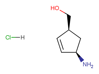 ((1S,4R)-4-Aminocyclopent-2-en-1-yl)methanol hydrochloride-97%,CAS NUMBER-168960-19-8