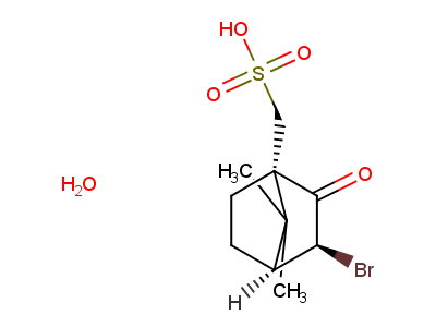 ((1S,3S,4S)-3-Bromo-7,7-dimethyl-2-oxobicyclo[2.2.1]heptan-1-yl)methanesulfonic acid hydrate-97%,CAS NUMBER-209736-59-4