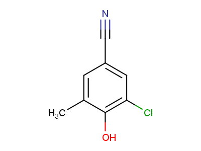 3-chloro-4-hydroxy-5-methylbenzonitrile-97%,CAS NUMBER-173900-45-3
