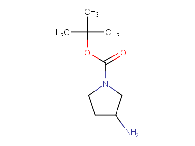 tert-butyl 3-aminopyrrolidine-1-carboxylate-97%,CAS NUMBER-186550-13-0