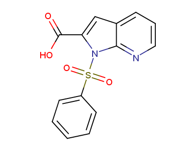 1-(benzenesulfonyl)-1H-pyrrolo[2,3-b]pyridine-2-carboxylic acid-97%,CAS NUMBER-189089-90-5