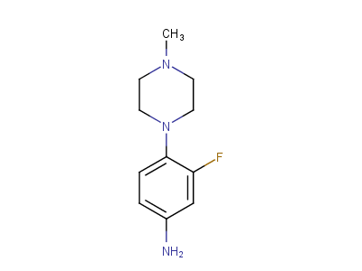 3-fluoro-4-(4-methyl-1-piperazinyl)benzenamine-97%,CAS NUMBER-221198-99-8