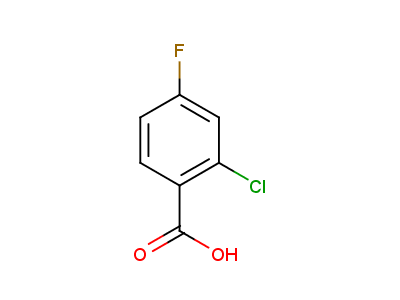 2-Chloro-4-fluorobenzoic acid-97%,CAS NUMBER-2252-51-9