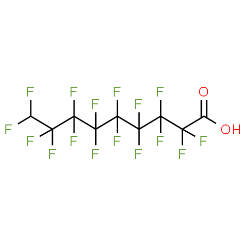 9H-Hexadecafluorononanoic acid, 95%, CAS NUMBER:76-21-1