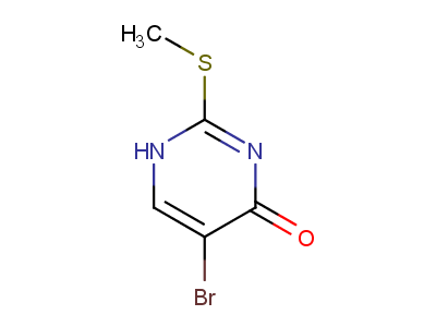 5-bromo-2-(methylsulfanyl)-3,4-dihydropyrimidin-4-one-97%,CAS NUMBER-81560-03-4