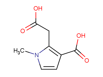 2-(carboxymethyl)-1-methyl-1H-pyrrole-3-carboxylic acid-97%,CAS NUMBER-83863-74-5