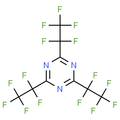 Tris(pentafluoroethyl)-1,3,5-triazine-97%,CAS NUMBER-858-46-8