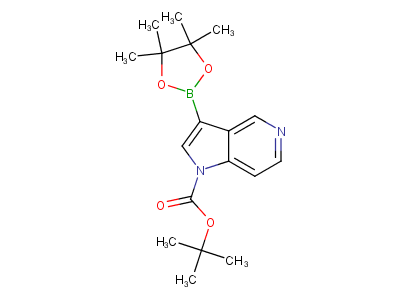 tert-butyl 3-(tetramethyl-1,3,2-dioxaborolan-2-yl)-1H-pyrrolo[3,2-c]pyridine-1-carboxylate-97%,CAS NUMBER-877060-60-1