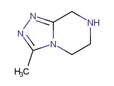 3-methyl-5H,6H,7H,8H-[1,2,4]triazolo[4,3-a]pyrazine-97%,CAS NUMBER-886886-04-0