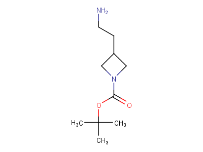 tert-butyl 3-(2-aminoethyl)azetidine-1-carboxylate-97%,CAS NUMBER-898271-20-0