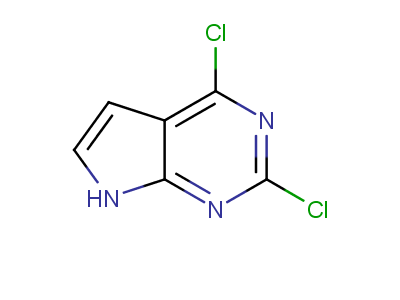 2,4-dichloro-7H-pyrrolo[2,3-d]pyrimidine-97%,CAS NUMBER-90213-66-4
