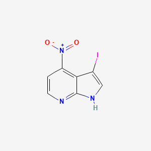 3-iodo-4-nitro-1H-pyrrolo[2,3-b]pyridine CAS 1000340-40-8