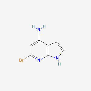 6-bromo-1H-pyrrolo[2,3-b]pyridin-4-amine CAS 1000340-72-6