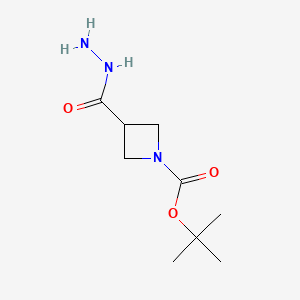 tert-butyl 3-(hydrazinecarbonyl)azetidine-1-carboxylate CAS 1001907-44-3