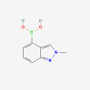 (2-methylindazol-4-yl)boronic acid CAS 1001907-56-7