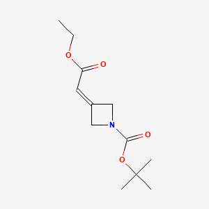 tert-butyl 3-(2-ethoxy-2-oxoethylidene)azetidine-1-carboxylate CAS 1002355-96-5
