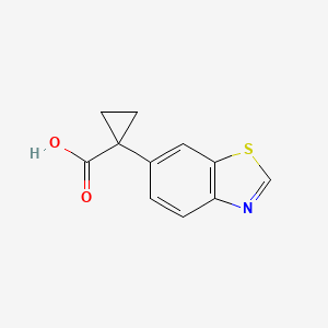 1-(1,3-benzothiazol-6-yl)cyclopropane-1-carboxylic acid CAS 1006875-97-3