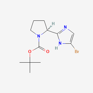 tert-butyl (2S)-2-(5-bromo-1H-imidazol-2-yl)pyrrolidine-1-carboxylate CAS 1007882-59-8