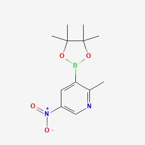2-methyl-5-nitro-3-(4,4,5,5-tetramethyl-1,3,2-dioxaborolan-2-yl)pyridine CAS 1008138-66-6
