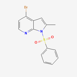 1-(benzenesulfonyl)-4-bromo-2-methylpyrrolo[2,3-b]pyridine CAS 1014613-05-8