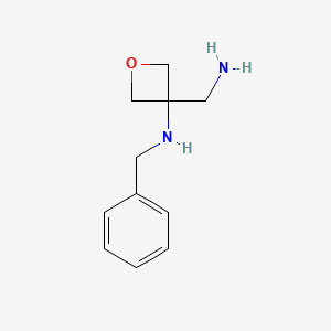3-(aminomethyl)-N-benzyloxetan-3-amine CAS 1021392-83-5