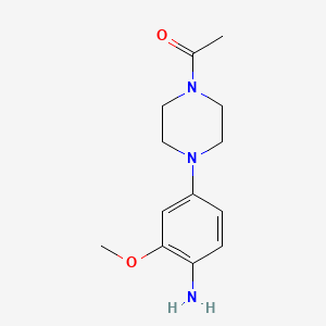 1-[4-(4-amino-3-methoxyphenyl)piperazin-1-yl]ethanone CAS 1021426-42-5