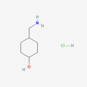 4-(aminomethyl)cyclohexan-1-ol;hydrochloride CAS 1021919-08-3