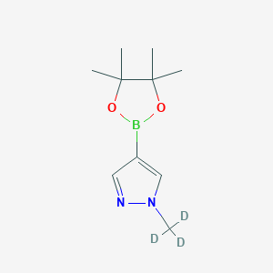 4-(4,4,5,5-tetramethyl-1,3,2-dioxaborolan-2-yl)-1-(trideuteriomethyl)pyrazole CAS 1022151-50-3