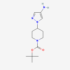 tert-butyl 4-(4-aminopyrazol-1-yl)piperidine-1-carboxylate CAS 1029413-55-5