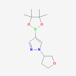 1-(oxolan-3-yl)-4-(4,4,5,5-tetramethyl-1,3,2-dioxaborolan-2-yl)pyrazole CAS 1029715-63-6