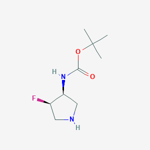 tert-butyl N-[(3S,4R)-4-fluoropyrrolidin-3-yl]carbamate CAS 1033718-89-6