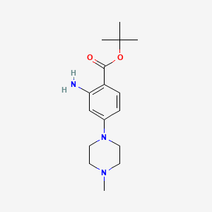 tert-butyl 2-amino-4-(4-methylpiperazin-1-yl)benzoate CAS 1034975-35-3