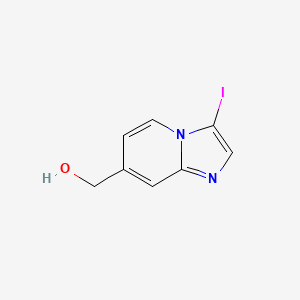 (3-iodoimidazo[1,2-a]pyridin-7-yl)methanol CAS 1036990-66-5