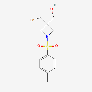 [3-(bromomethyl)-1-(4-methylphenyl)sulfonylazetidin-3-yl]methanol CAS 1041026-55-4