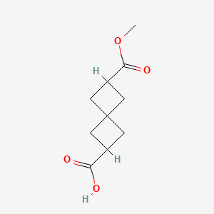 2-methoxycarbonylspiro[3.3]heptane-6-carboxylic acid CAS 10481-25-1
