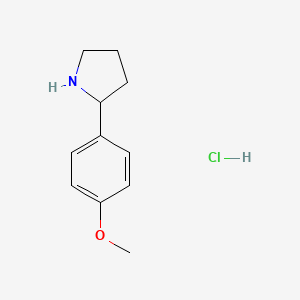 2-(4-methoxyphenyl)pyrrolidine;hydrochloride CAS 1049740-97-7