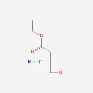 ethyl 2-(3-cyanooxetan-3-yl)acetate CAS 1050611-00-1