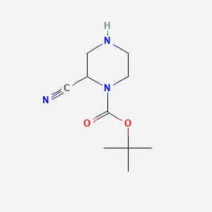 tert-butyl 2-cyanopiperazine-1-carboxylate CAS 1053656-76-0