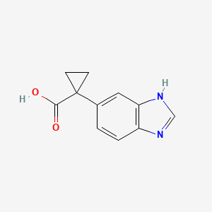 1-(3H-benzimidazol-5-yl)cyclopropane-1-carboxylic acid CAS 1056933-69-7