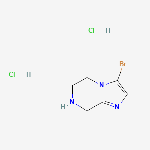 3-bromo-5,6,7,8-tetrahydroimidazo[1,2-a]pyrazine;dihydrochloride CAS 1057338-30-3