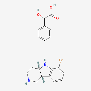 (4aS,9bR)-6-bromo-2,3,4,4a,5,9b-hexahydro-1H-pyrido[4,3-b]indole;(2S)-2-hydroxy-2-phenylacetic acid CAS 1059630-13-5
