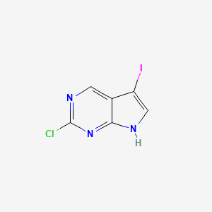 2-chloro-5-iodo-7H-pyrrolo[2,3-d]pyrimidine CAS 1060815-90-8