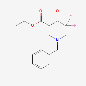 ethyl 1-benzyl-5,5-difluoro-4-oxopiperidine-3-carboxylate CAS 1067915-34-7