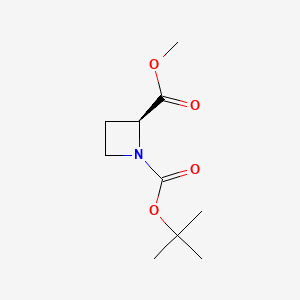 1-O-tert-butyl 2-O-methyl (2S)-azetidine-1,2-dicarboxylate CAS 107020-12-2