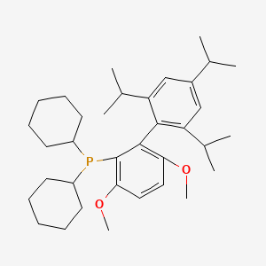 dicyclohexyl-[3,6-dimethoxy-2-[2,4,6-tri(propan-2-yl)phenyl]phenyl]phosphane CAS 1070663-78-3