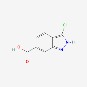 3-chloro-2H-indazole-6-carboxylic acid CAS 1086391-21-0