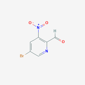 5-bromo-3-nitropyridine-2-carbaldehyde CAS 1086838-46-1