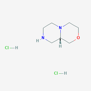 (9aS)-1,3,4,6,7,8,9,9a-octahydropyrazino[2,1-c][1,4]oxazine;dihydrochloride CAS 1089280-14-7