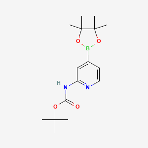 tert-butyl N-[4-(4,4,5,5-tetramethyl-1,3,2-dioxaborolan-2-yl)-2-pyridinyl]carbamate CAS 1095708-32-9